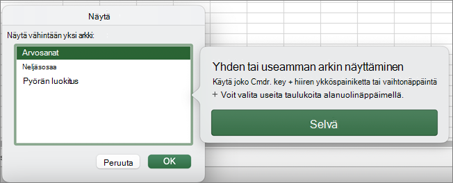 Tuo MacOS näkyviin.