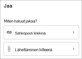 Tiedoston jakaminen