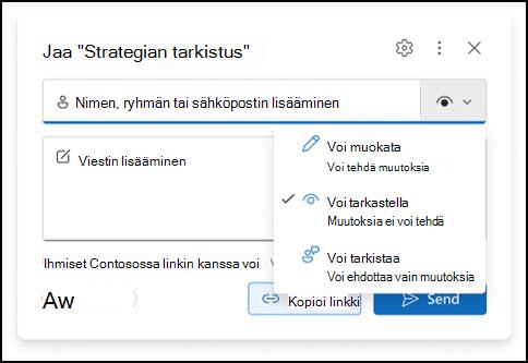 uusi Outlookin liitetiedostojen käyttöoikeusikkuna