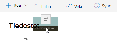 Näyttökuva tiedostosta, joka on vedetty OneDriveen