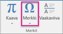 Merkin lisääminen