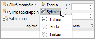 Ryhmän valitseminen