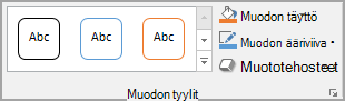 Wordin Muodon tyylit -ryhmä