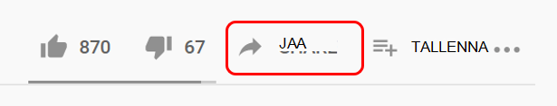 Jaa YouTubessa