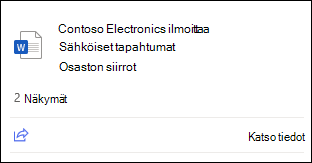 Tiedostokortti tiivistetty