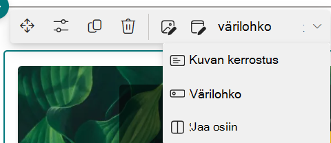 valitse avattavasta Asetteluasetukset-valikosta