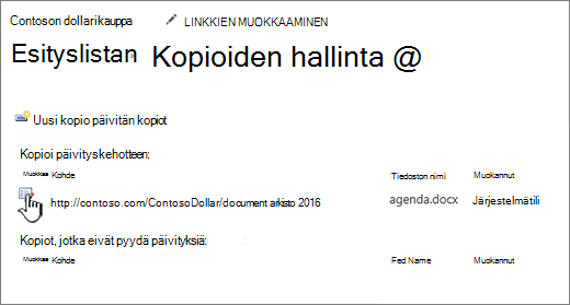 Valitse Tiedostojen hallinta -ikkunassa Muokkaa