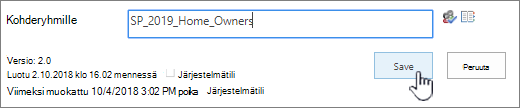 Yhden tai useamman kohdeyleisön lisääminen