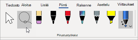 Valitse Vapaa valinta -työkalu.