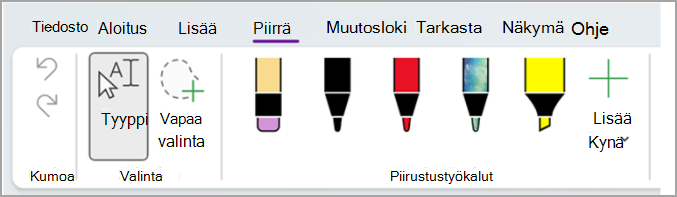 Käsinkirjoitus tallennuksen aikana