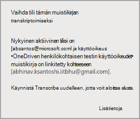 Vaihda tili tämän muistikirjan litterointia varten