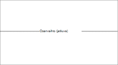 Näyttää asiakirjan osanvaihdon