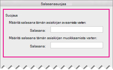 Salasanan palautuspaneeli