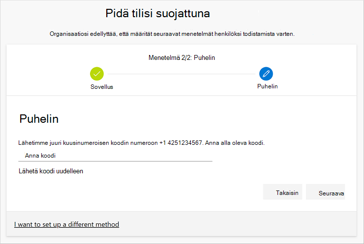 Testaa tilisi tekstiviestillä