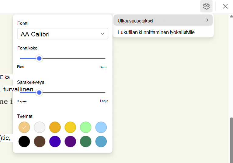 Näyttökuva lukumode-fontista.