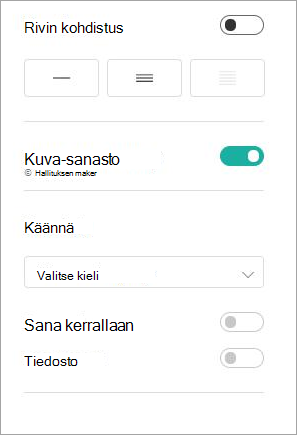 Lukuasetukset