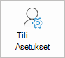 Outlook-tilin asetukset -painike