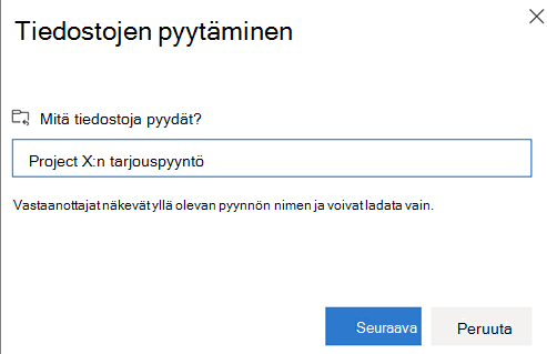 Tiedostojen käyttöliittymän valinta
