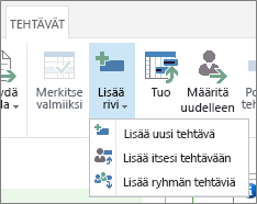 Lisää rivi