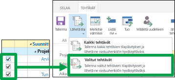 Valitut tehtävät