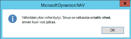 Virhe, jos verottomalla tulotyypillä on tyhjä arvo