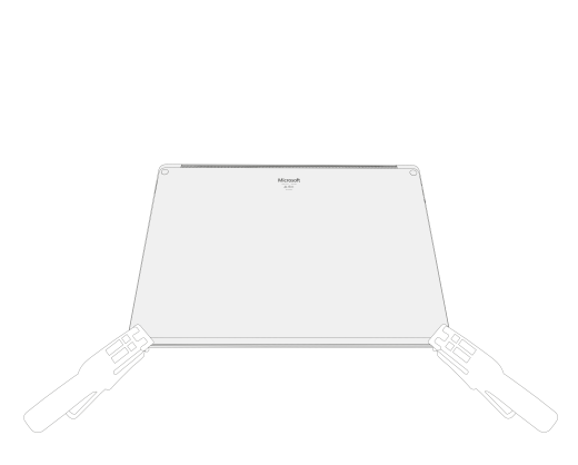 Kiinnikkeet kiinnittävät molemmat etujalkansa.