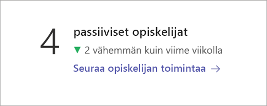 Ei-aktiiviset opiskelijat -tietoruutu