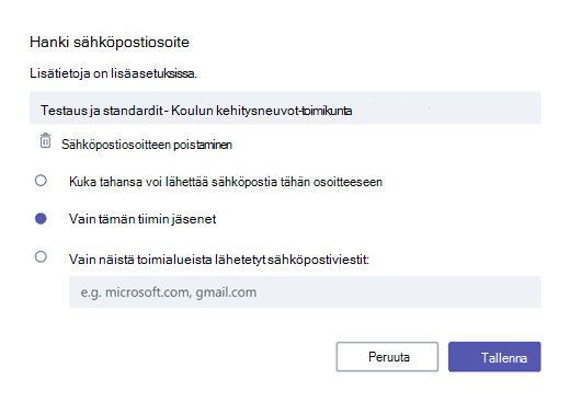 Sähköpostin vastaanottaminen