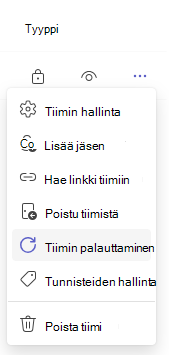 Palauttaa