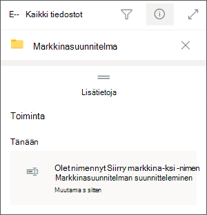 Teams Ent nimeää SharePoint-kansion uudelleen