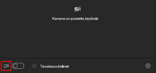 Ota kamera käyttöön valitsemalla kamerakuvake