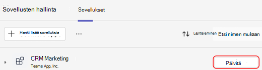 Päivitys saatavilla