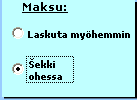Esimerkki ActiveX-valintanappikomponentista