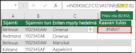 #NIMI?-virhe, koska alueviitteestä puuttuu kaksoispiste