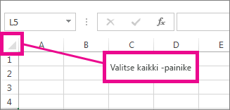 Valitse kaikki -painike