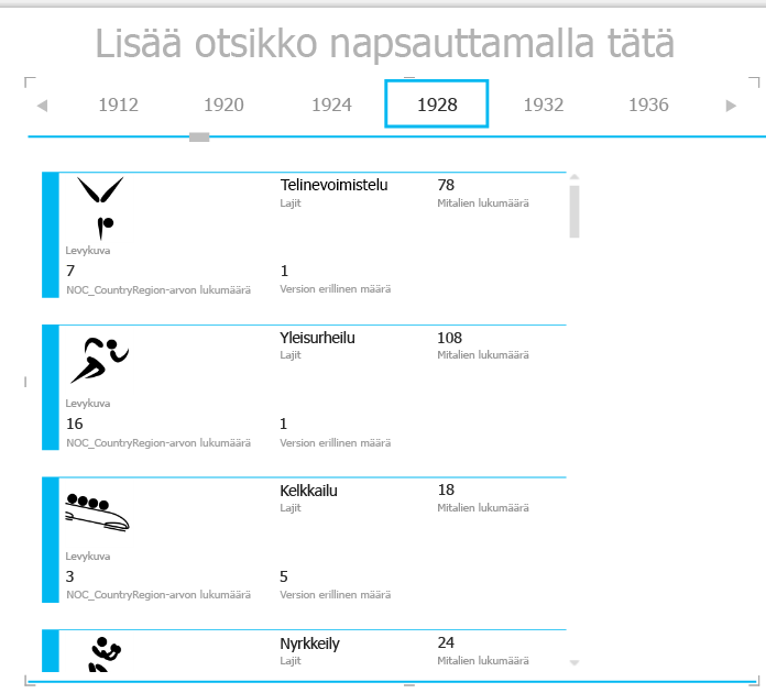 Power View'n RUUDUKON PERUSTE -toiminnon käyttäminen