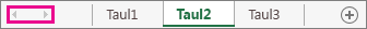 Taulukonvierityspainikkeet