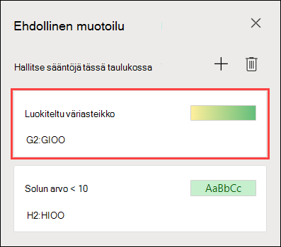 Kahden väriasteikon muotoilu