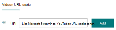 Videon lisääminen kysymykseesi