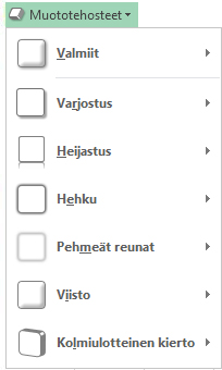 Muototehosteet-valikko