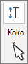 Koko-ryhmä pienennetään pienemmässä näytössä