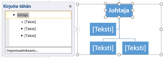 Tekstiruutuun kirjoittaminen