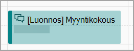Myyntikokouksen luonnos Calendar