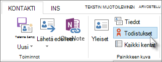 Tietyn henkilön varmenteiden näyttäminen