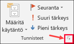Aseta toimitusviive valitsemalla Lisää asetuksia.