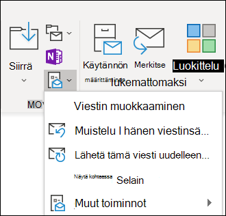 Voit lähettää viestin uudelleen.