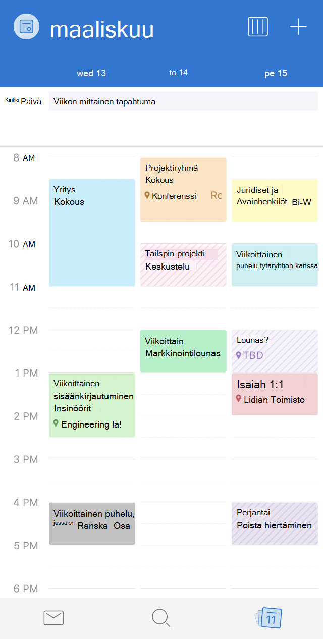 Kalenteriluokat