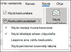 Keskusteluasetukset
