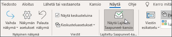 Lajitellun Saapuneet-kansion näyttäminen