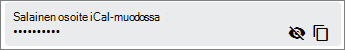 Outlookin google-kalenterin salainen ical-osoite